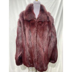 fox burgundy jacket mens (38596)